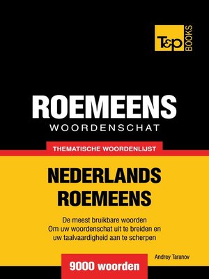 cover image of Thematische woordenschat Nederlands-Roemeens